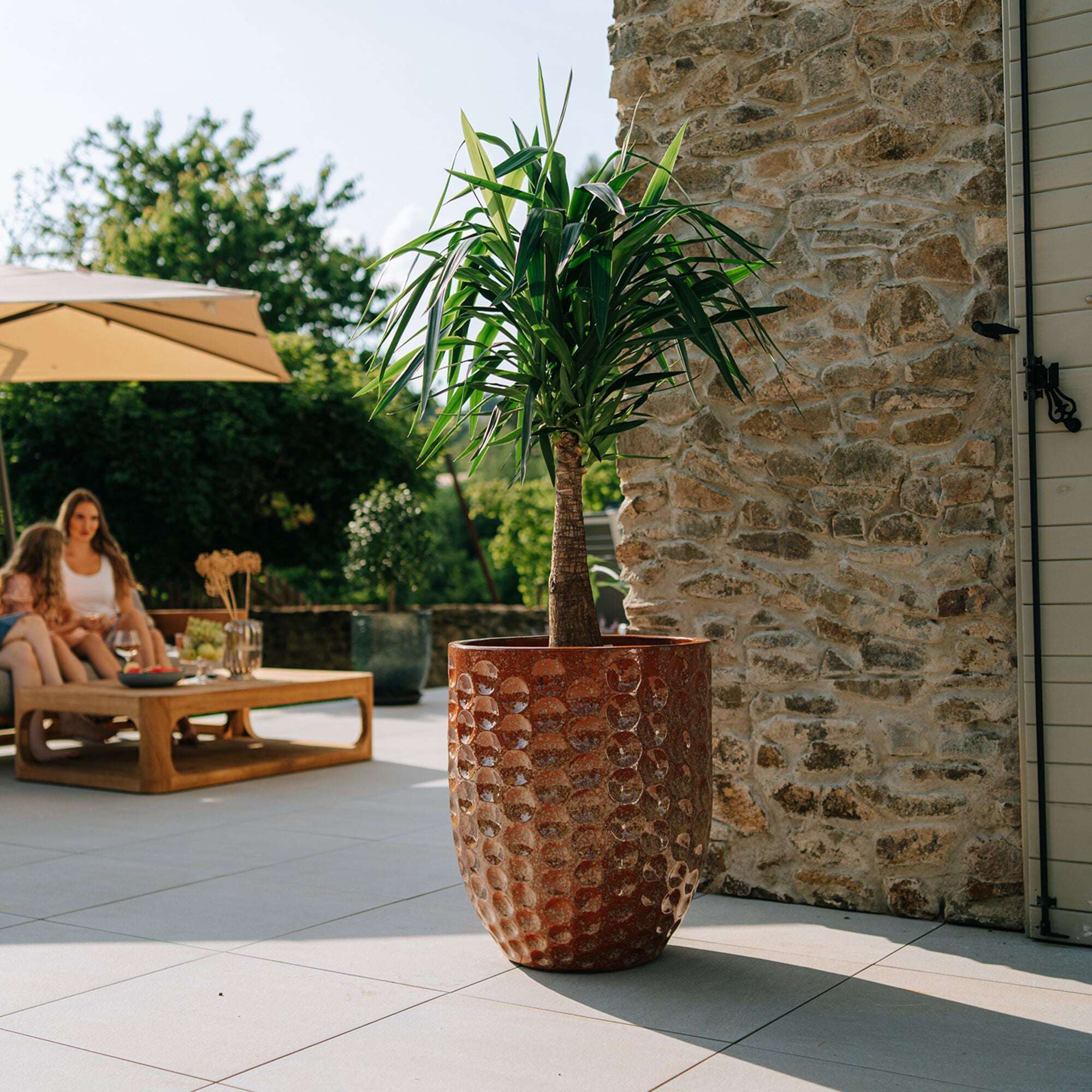 Pot MEROVEE 55x65cm rouille automnale Provencelia