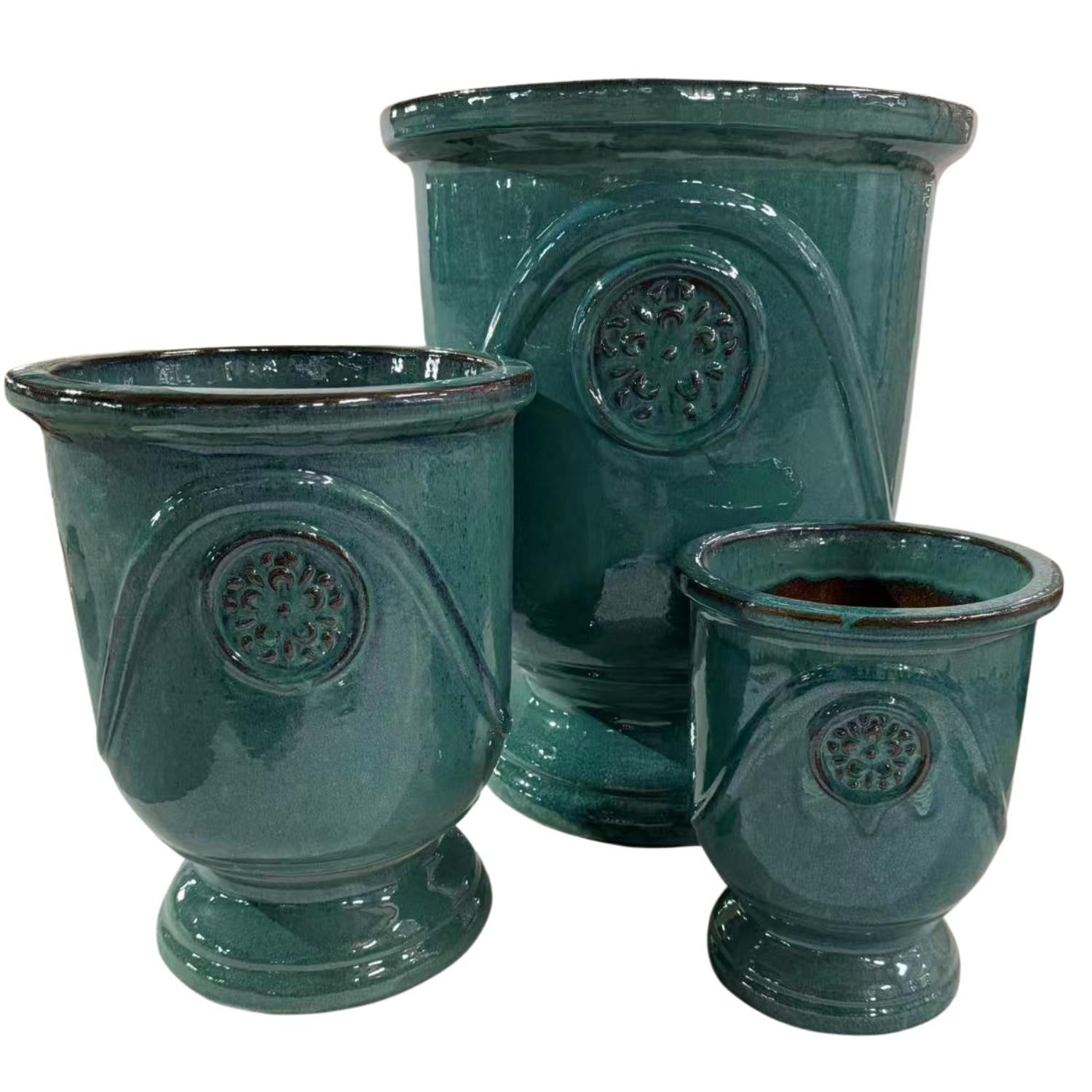 Pot MOLIERE 24x30cm bleu pétrole Provencelia