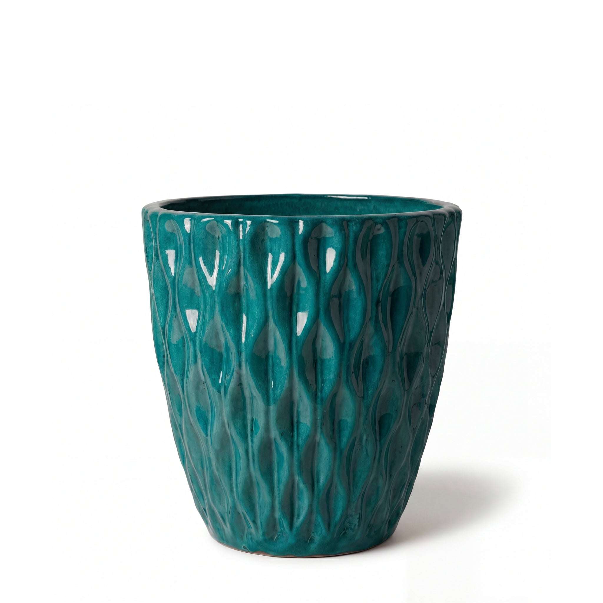 Pot MONET 28x28cm bleu pétrole Provencelia