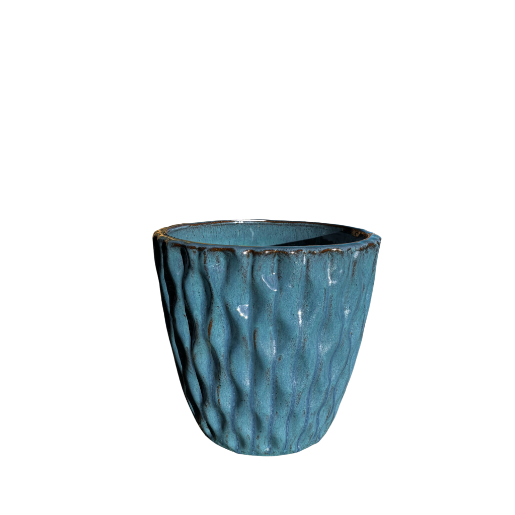 Pot MONET 28x28cm bleu pétrole Provencelia