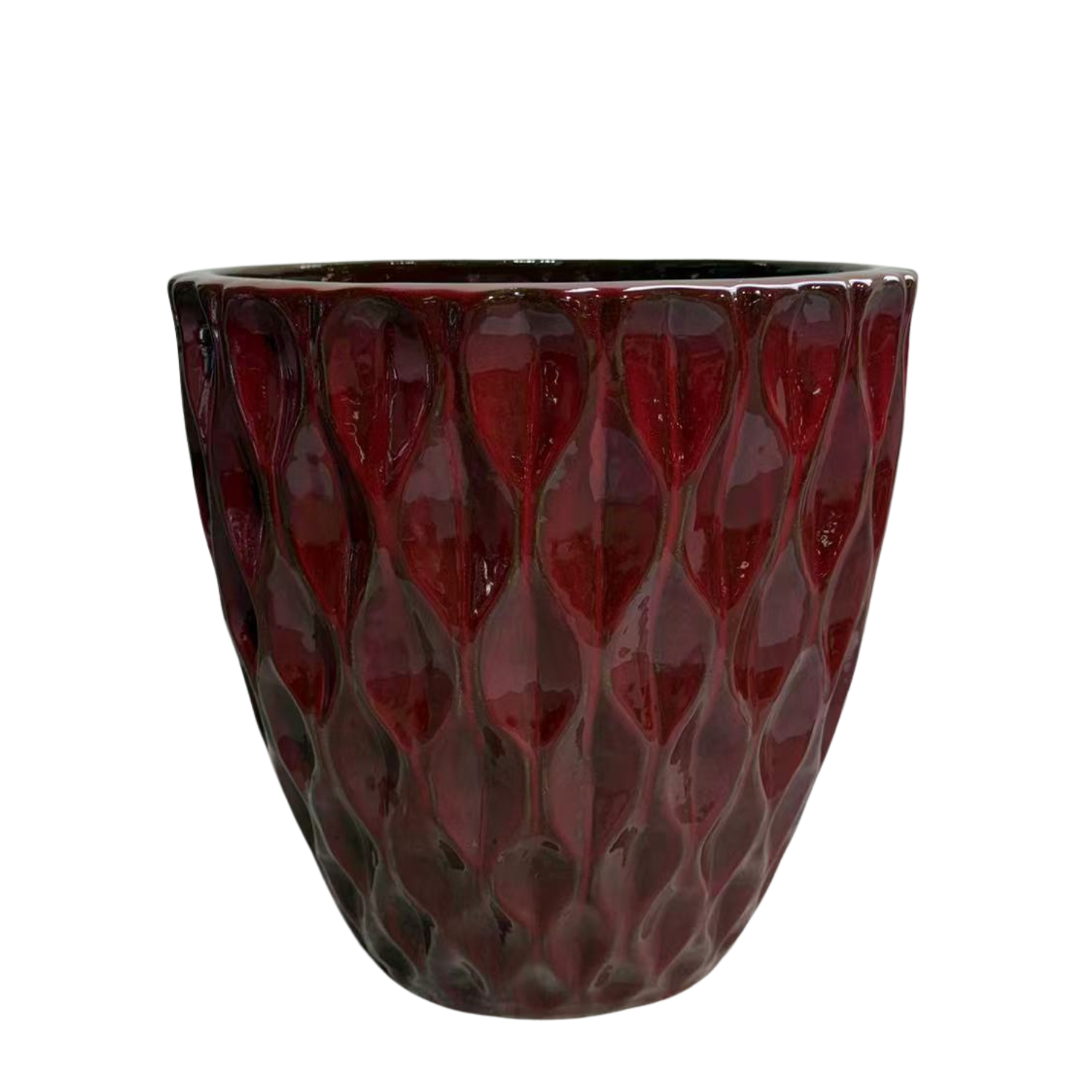 Pot MONET 28x28cm rouge impérial Provencelia