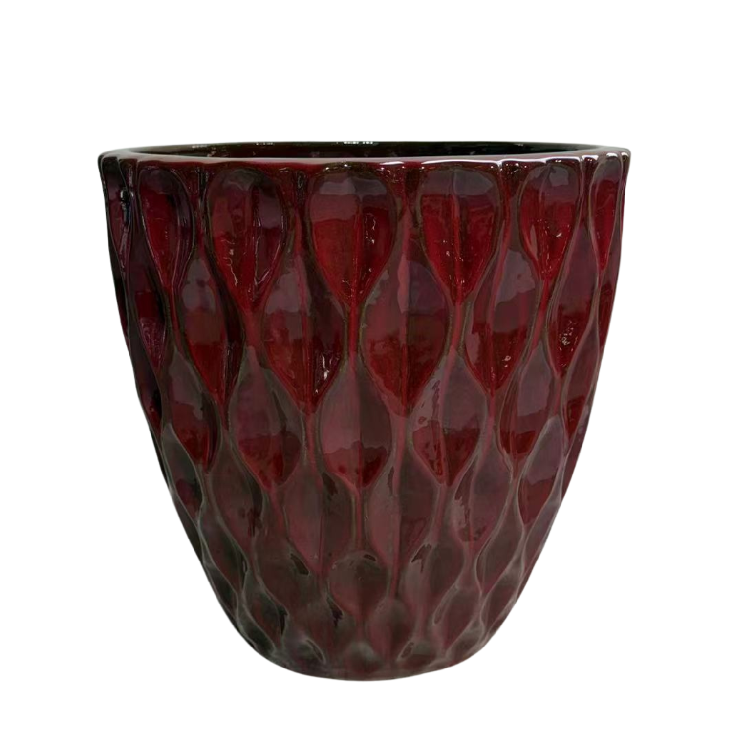 Pot MONET 38x38cm rouge impérial Provencelia