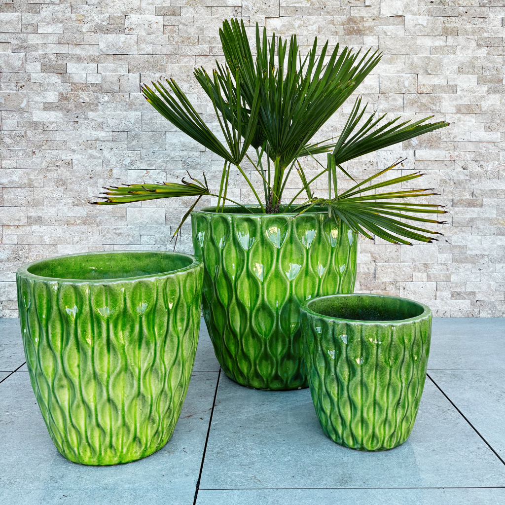 Pot MONET 48x48cm vert pomme Provencelia