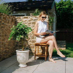 Pot MORGANE 32x39cm crème