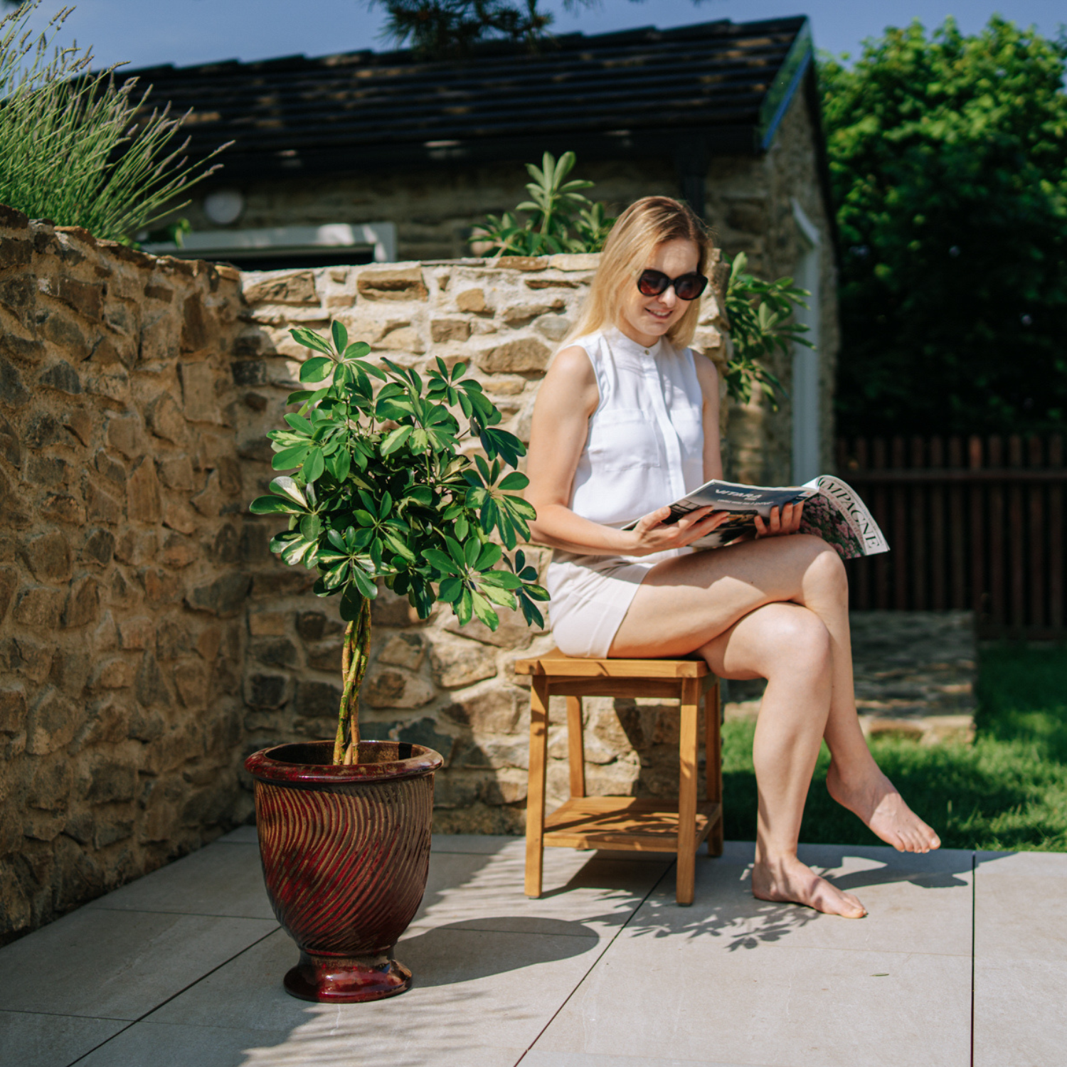 Pot MORGANE 32x39cm rouge brique Provencelia