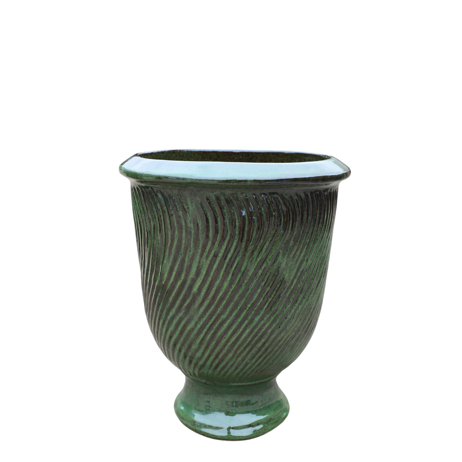 Pot MORGANE 32x39cm vert tropical Provencelia