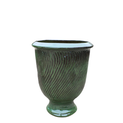 Pot MORGANE 32x39cm vert tropical