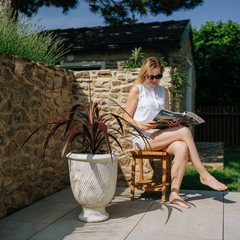 Pot MORGANE 42x52cm crème