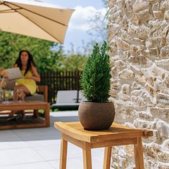 Pot OLYMPE 21x15cm graphite