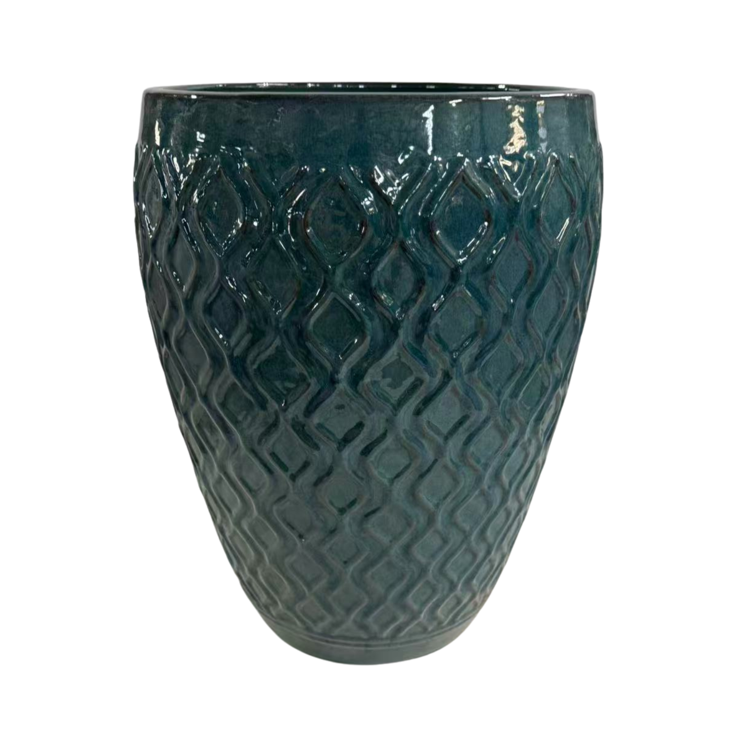 Pot PHENIX 32x40cm bleu pétrole Provencelia