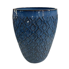 Pot PHENIX 41x55cm bleu antique