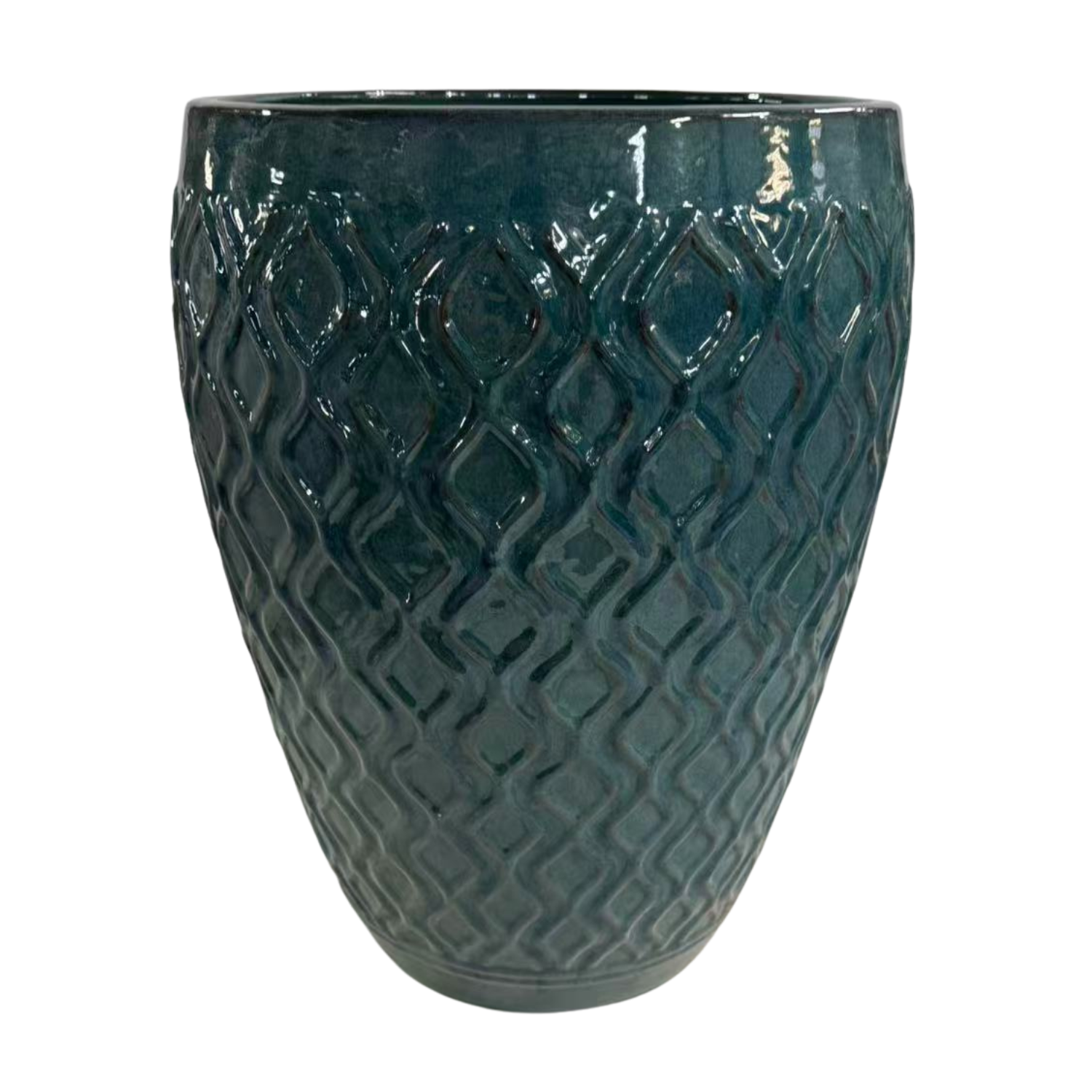 Pot PHENIX 41x55cm bleu pétrole Provencelia