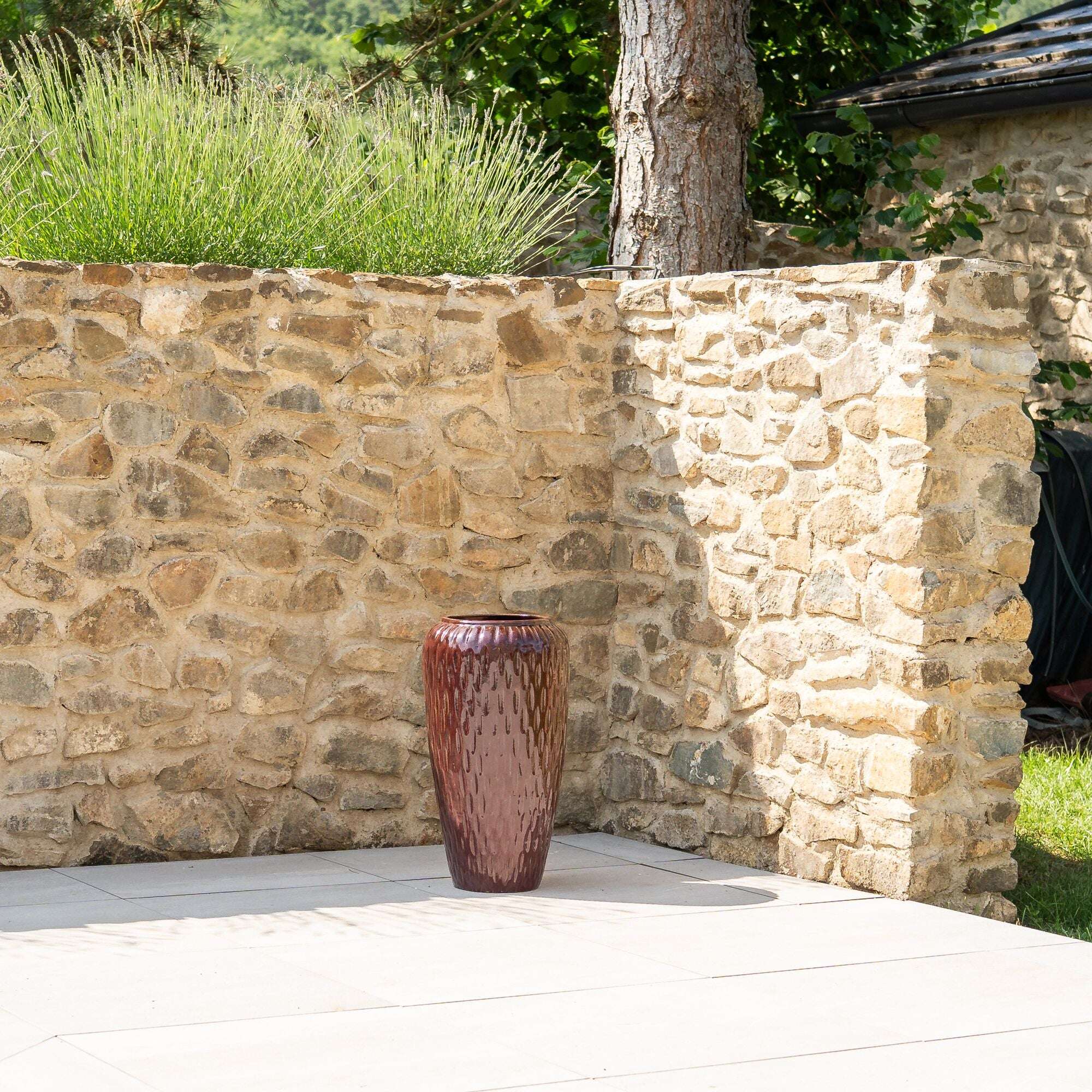 Pot POMPADOUR 36x69cm rouge brique Provencelia