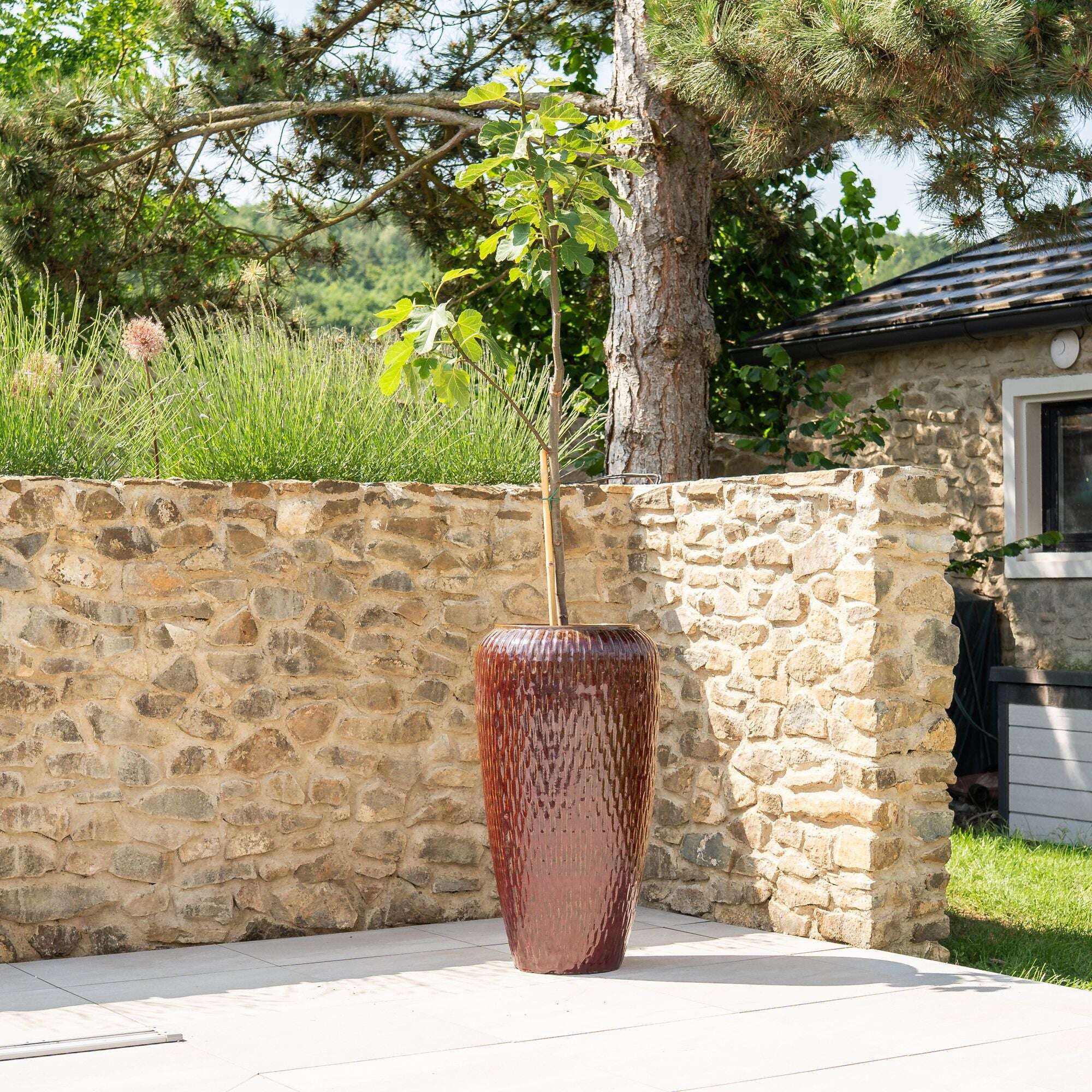 Pot POMPADOUR 47x90cm rouge brique Provencelia