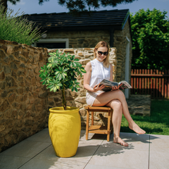 Vaso POSEIDON 36x52cm giallo