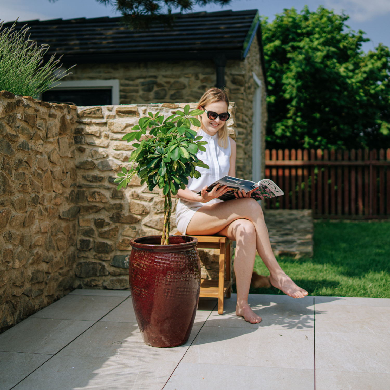 Pot POSEIDON 36x52cm rouge brique Provencelia