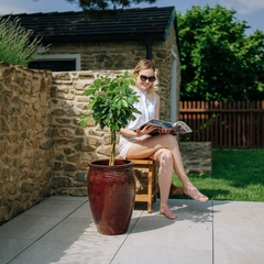 Vaso POSEIDON 36x52cm rosso mattone