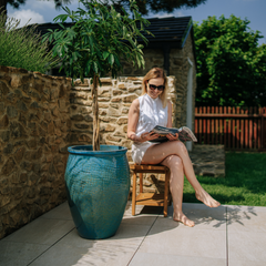 Pot POSEIDON 50x68cm bleu fer