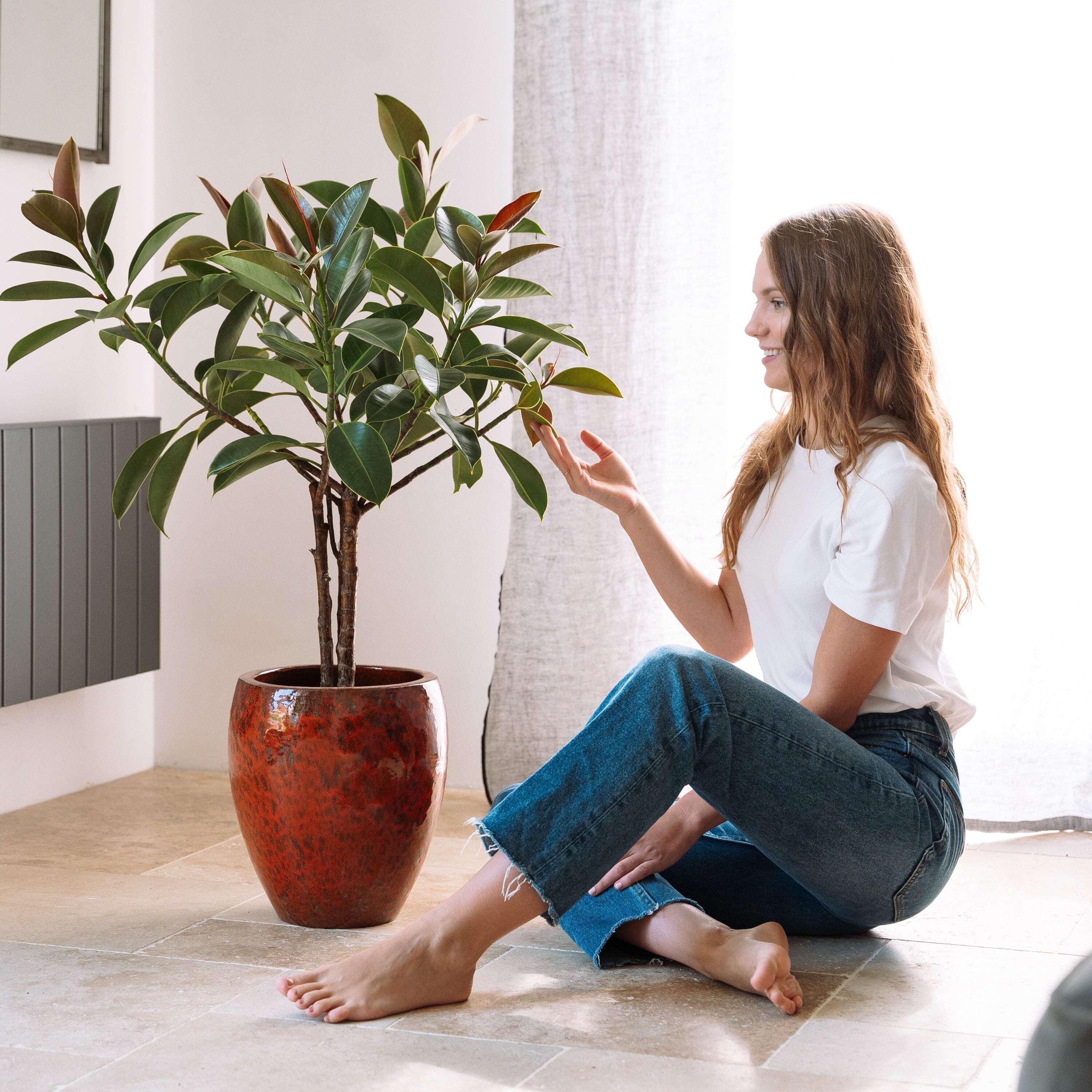 Pot POSEIDON2 36x43cm rouge tropical Provencelia