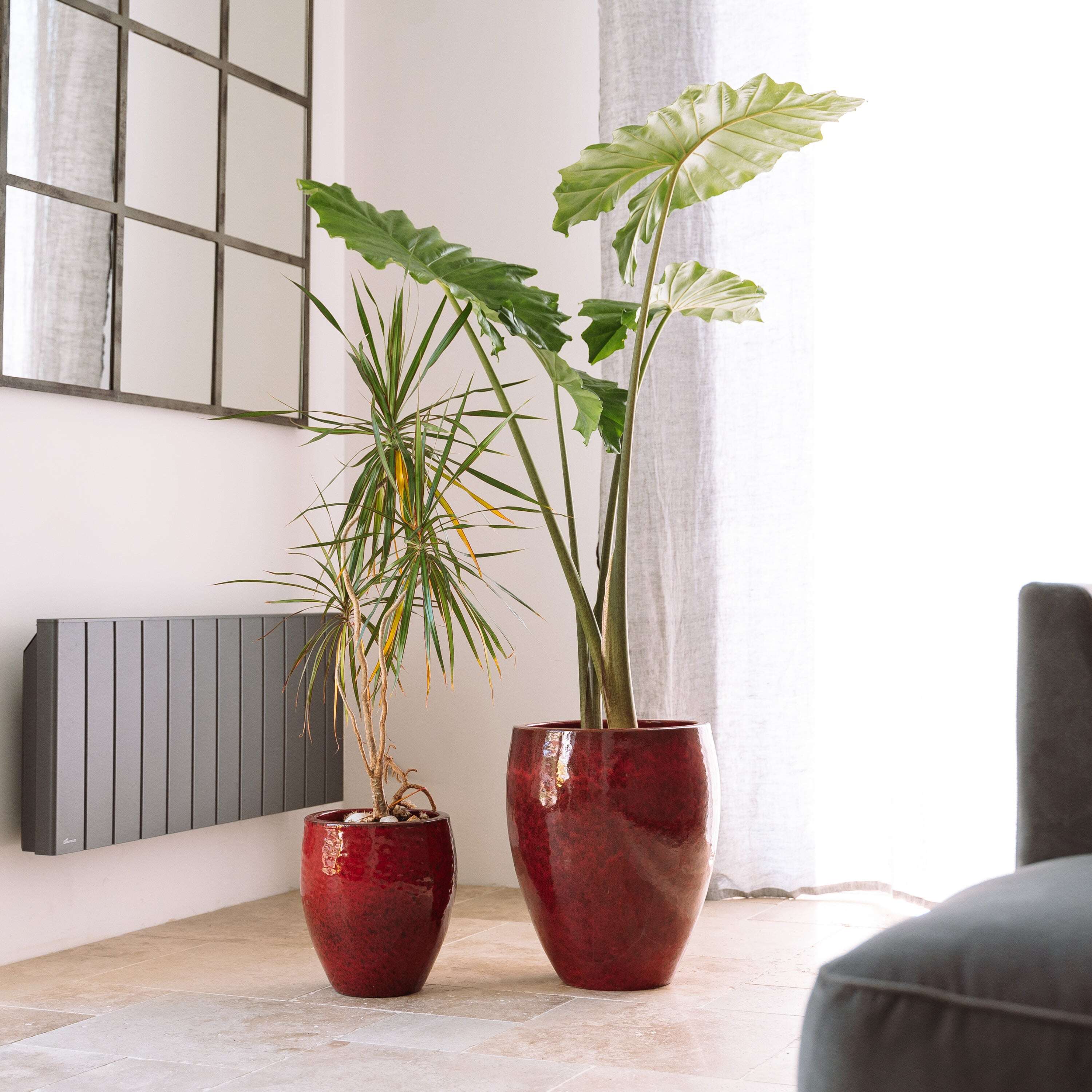 Pot POSEIDON2 46x55cm rouge tropical Provencelia