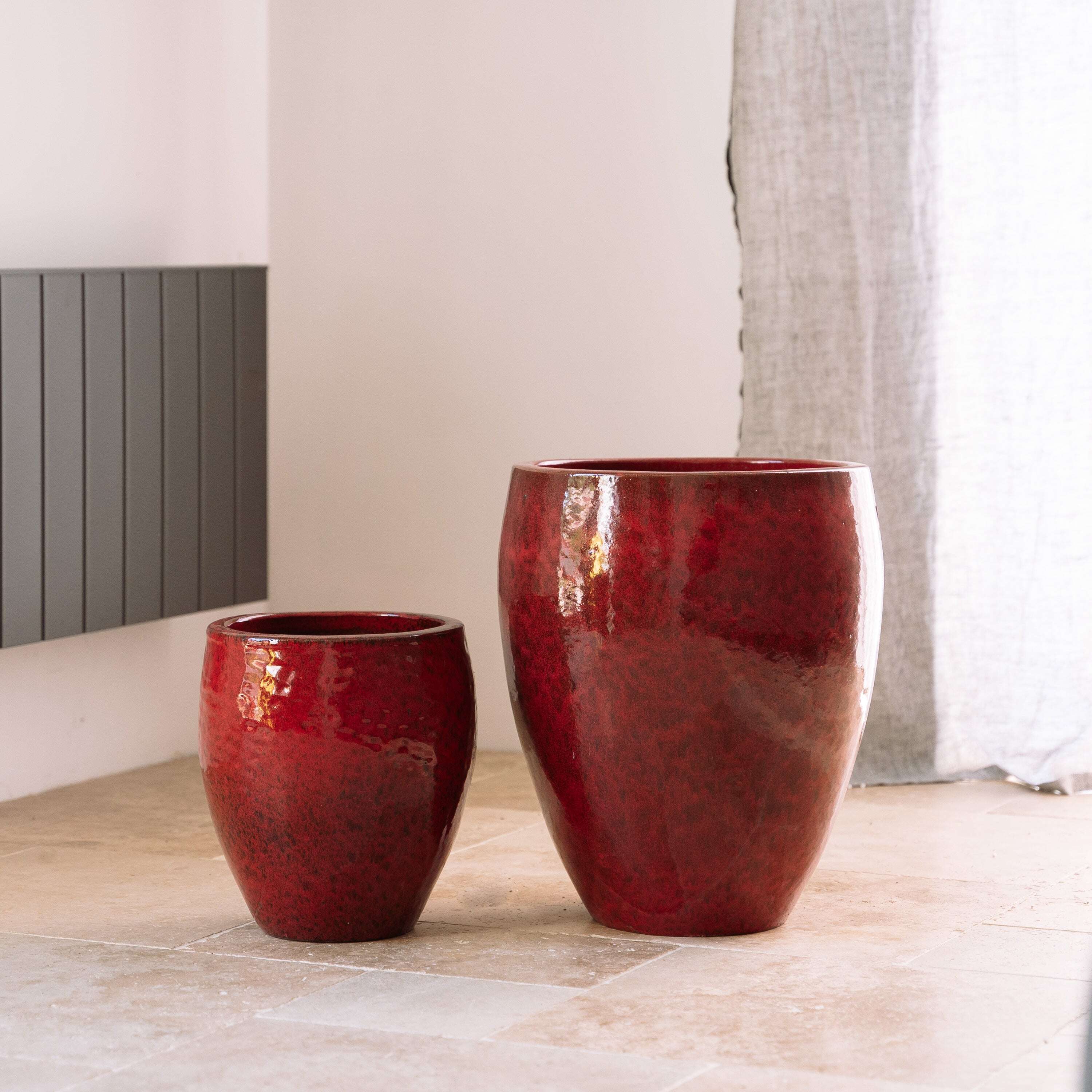 Pot POSEIDON2 46x55cm rouge tropical Provencelia