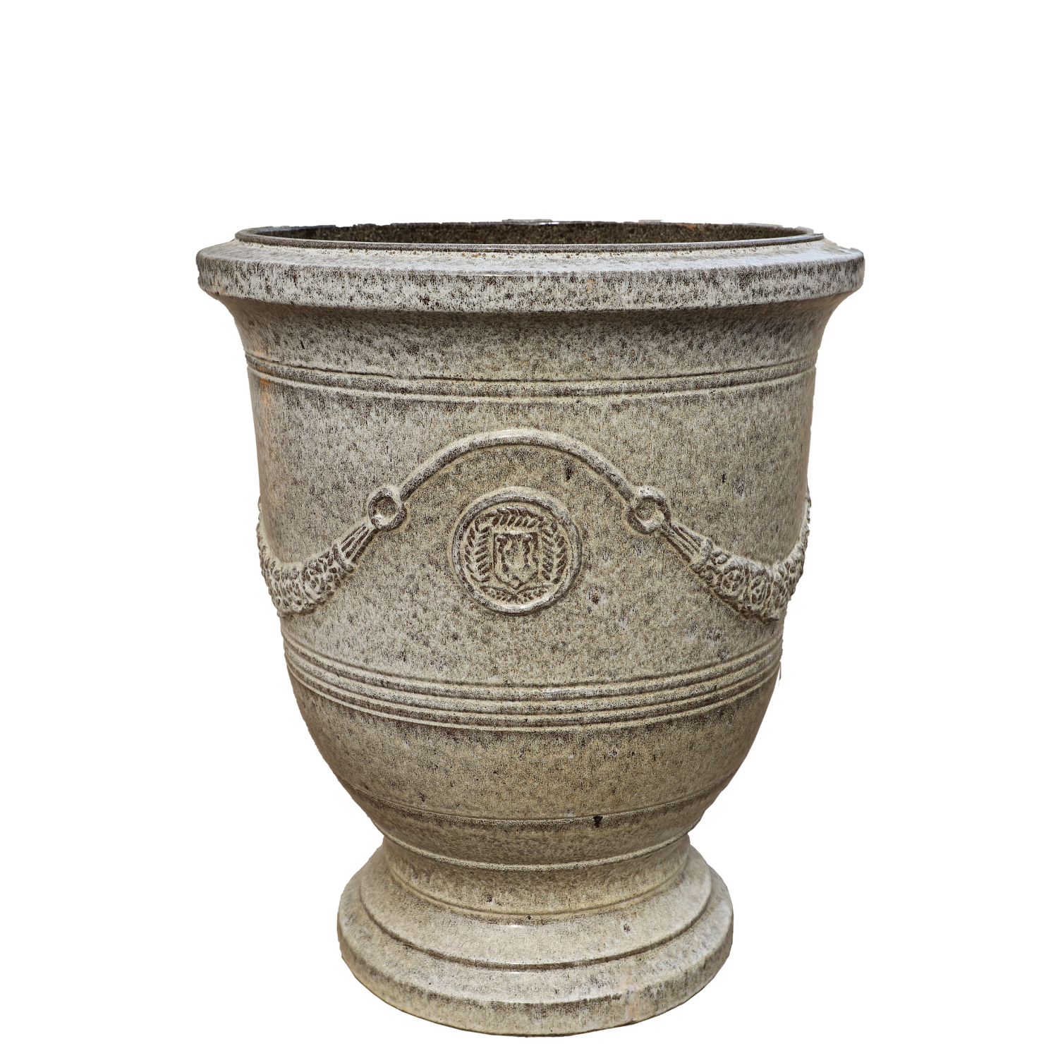 Pot RICHELIEU 35x42cm tigre blanc Provencelia