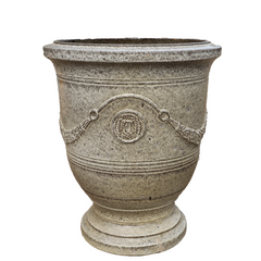 Pot RICHELIEU 46x56cm tigre blanc