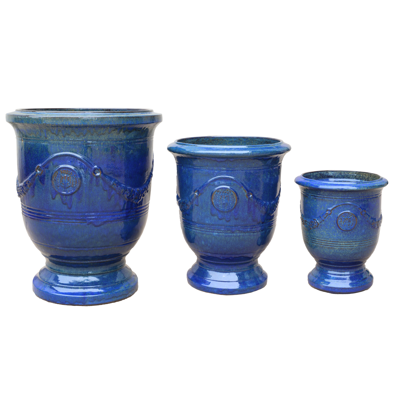 Pot RICHELIEU 58x70cm bleu outremer Provencelia