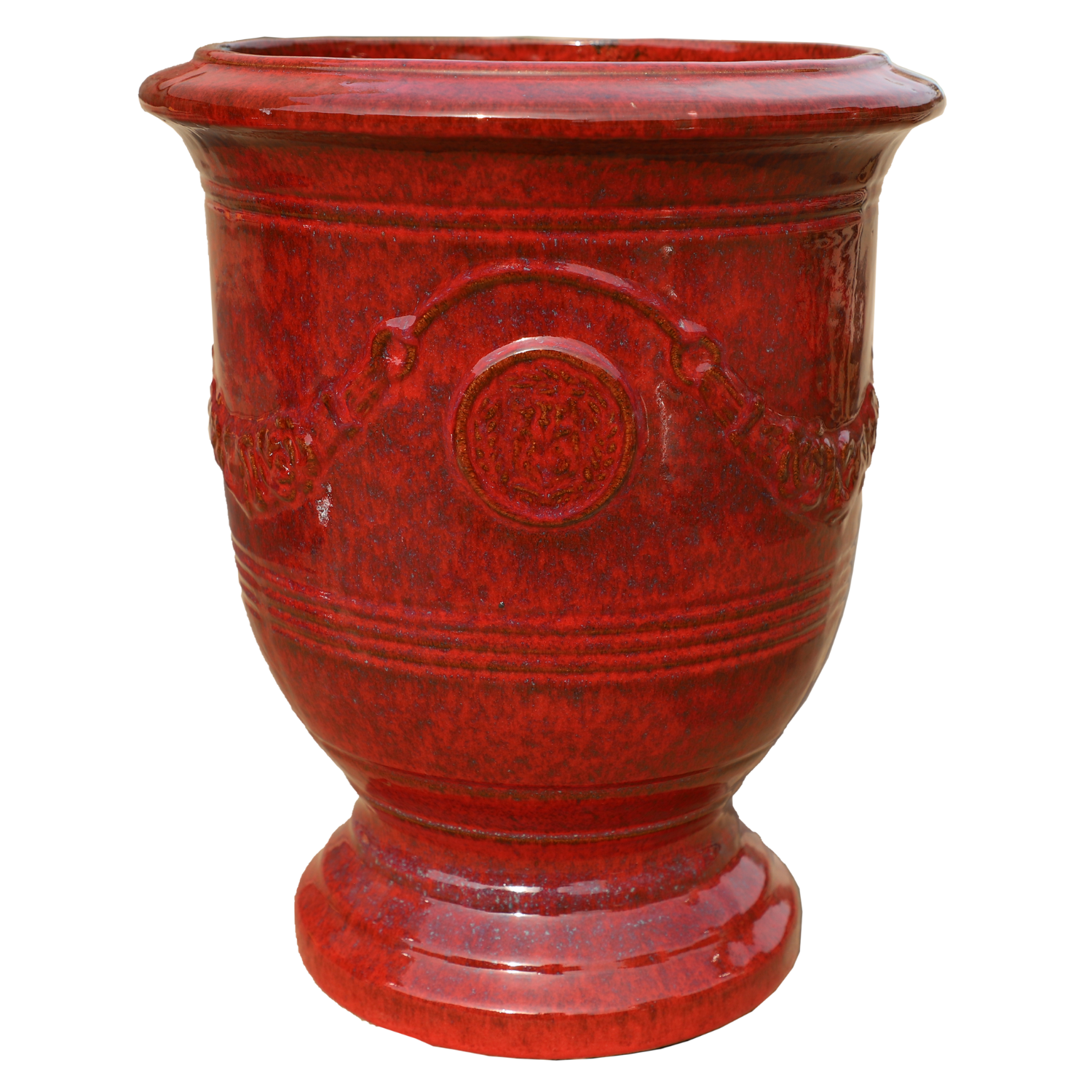 Pot RICHELIEU 58x70cm rouge tropical Provencelia