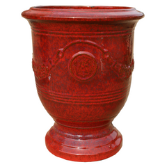 Vaso RICHELIEU 58x70cm rosso tropicale