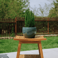 Pot ROMULUS 21x15cm bleu fer