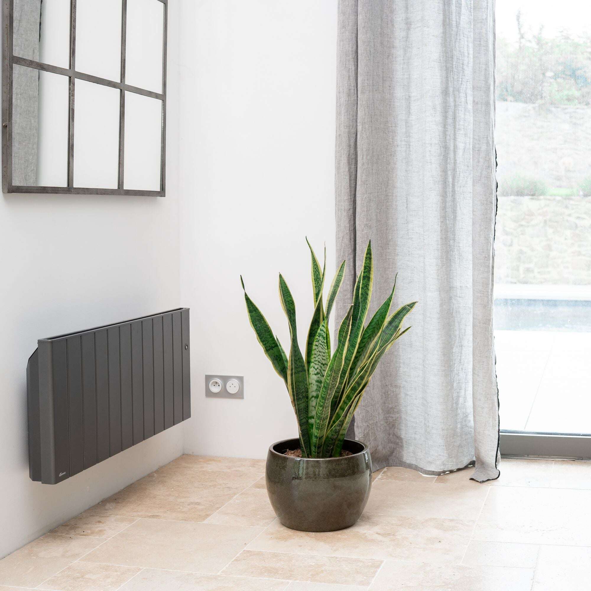 Pot ROMULUS 31x23cm vert tropical Provencelia