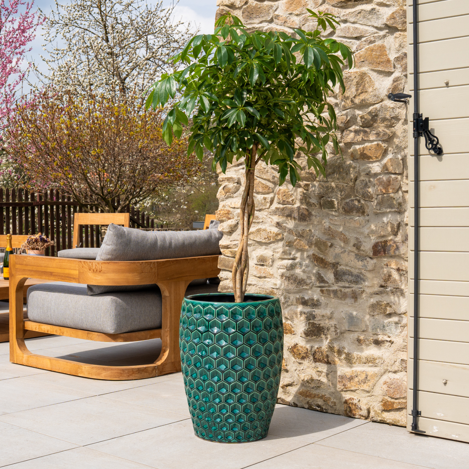 Pot VERSAILLES 38x54cm vert sapin Provencelia