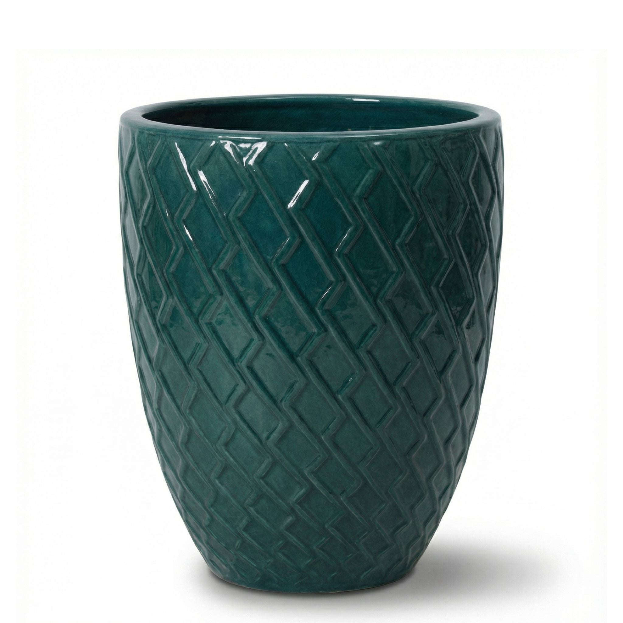 Pot ZEUS 32x40cm bleu pétrole Provencelia