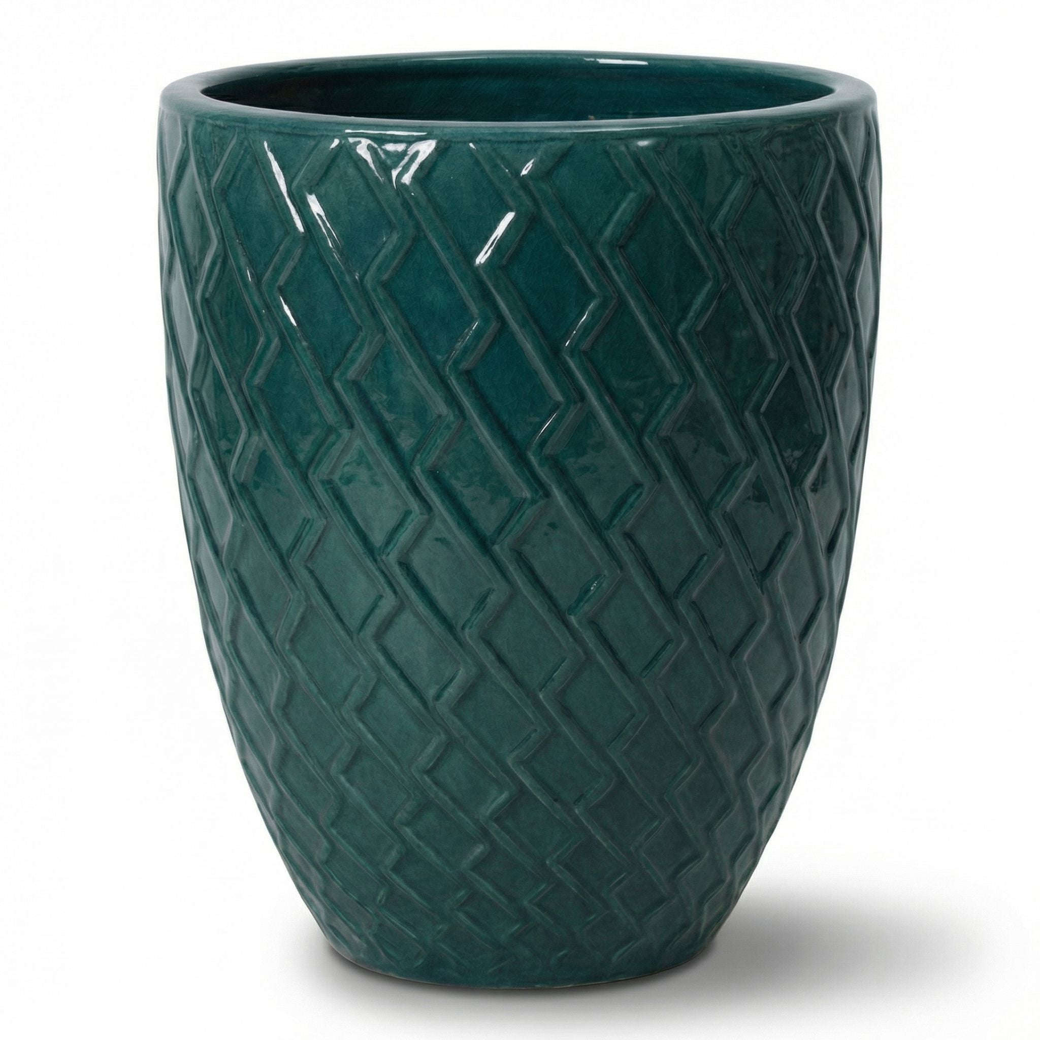 Pot ZEUS 41x55cm bleu pétrole Provencelia