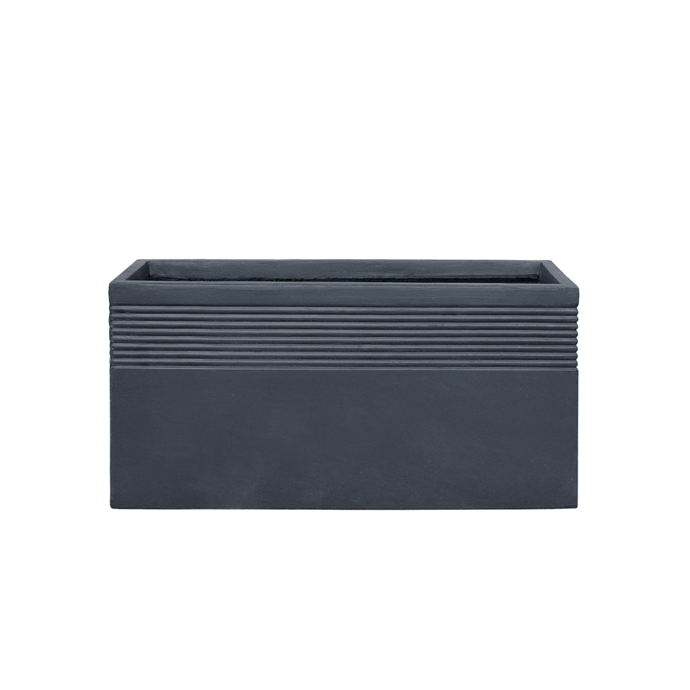 Pre-drilled cachepot SPIRIT 80x40cm dark grey
