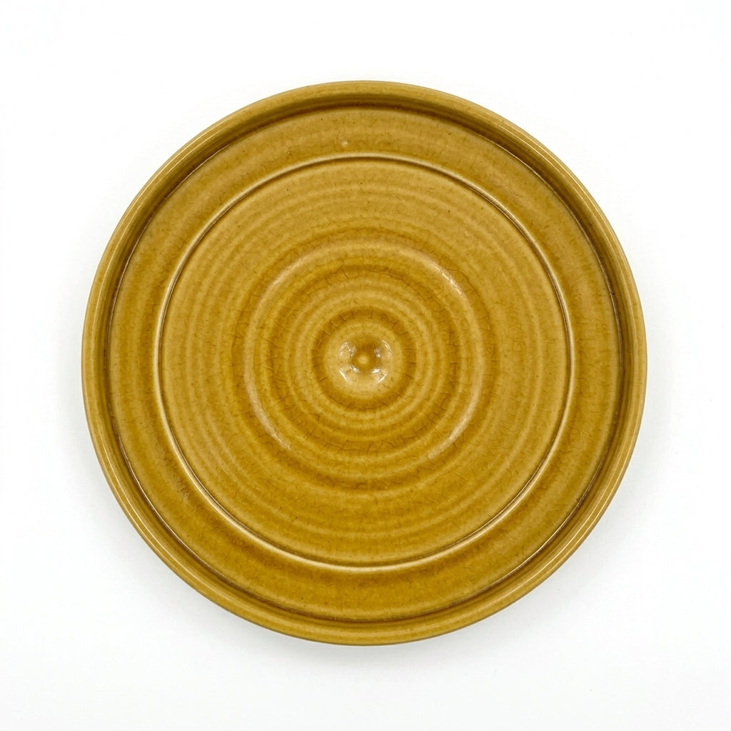 Sottovaso in ceramica giallo per vaso – resistente al gelo