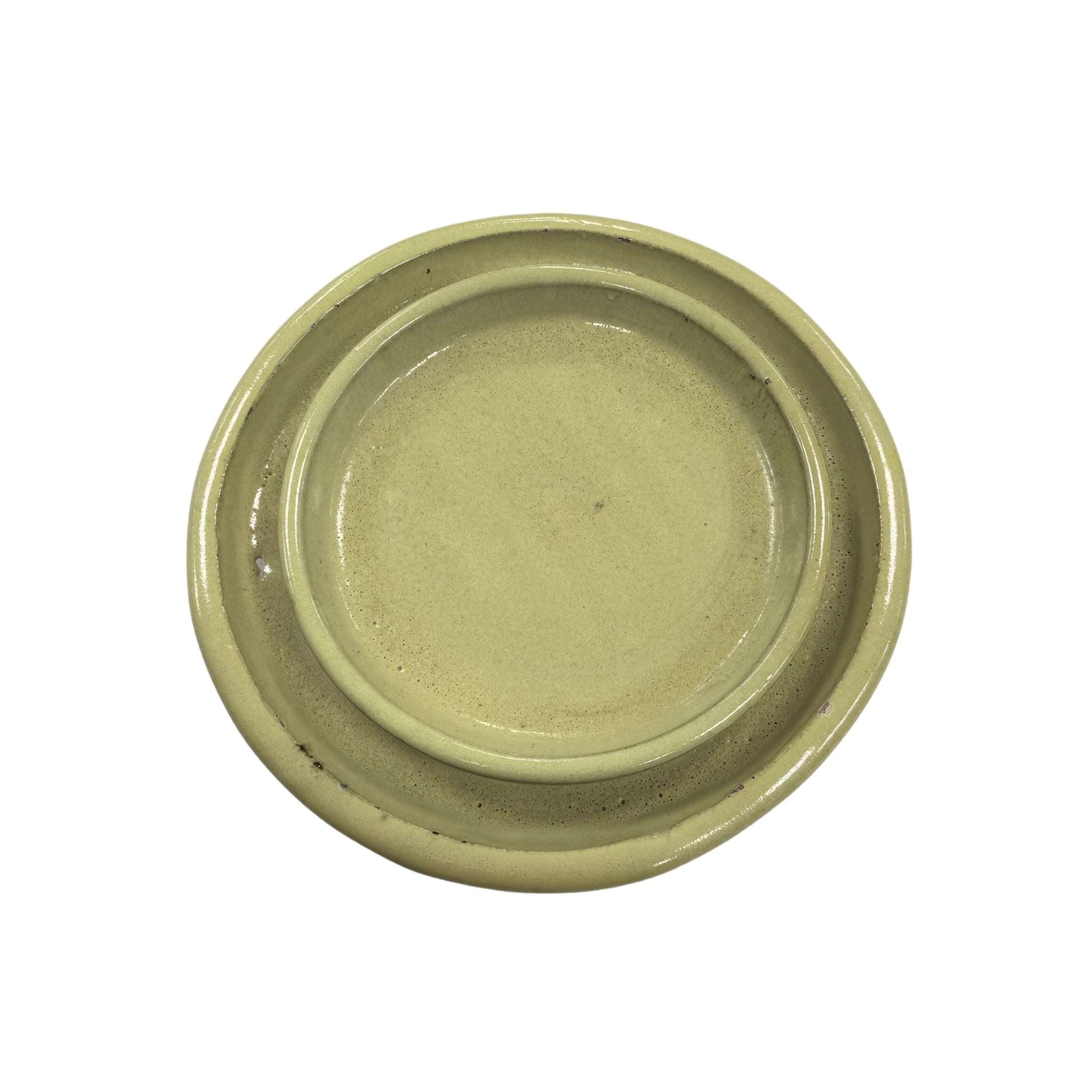 Soucoupe ronde 33cm citron acidulé Provencelia