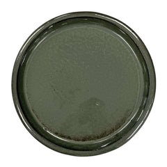 Soucoupe ronde 33cm vert crème