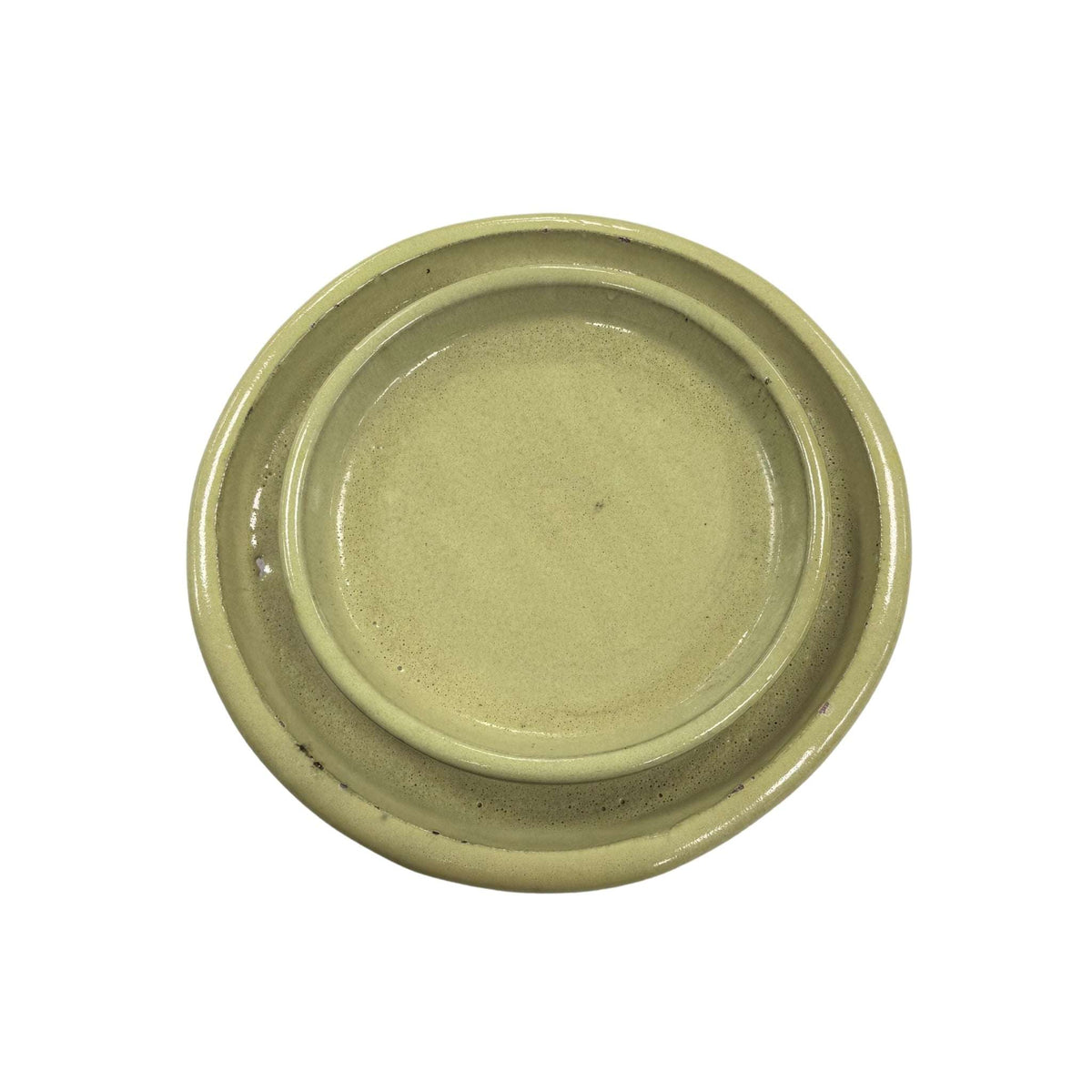 Tangy lemon saucer, underside view