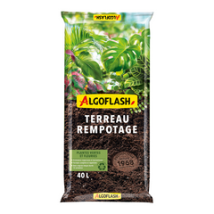 Terreau Rempotage Plantes Vertes et Plantes Fleuries 40L
