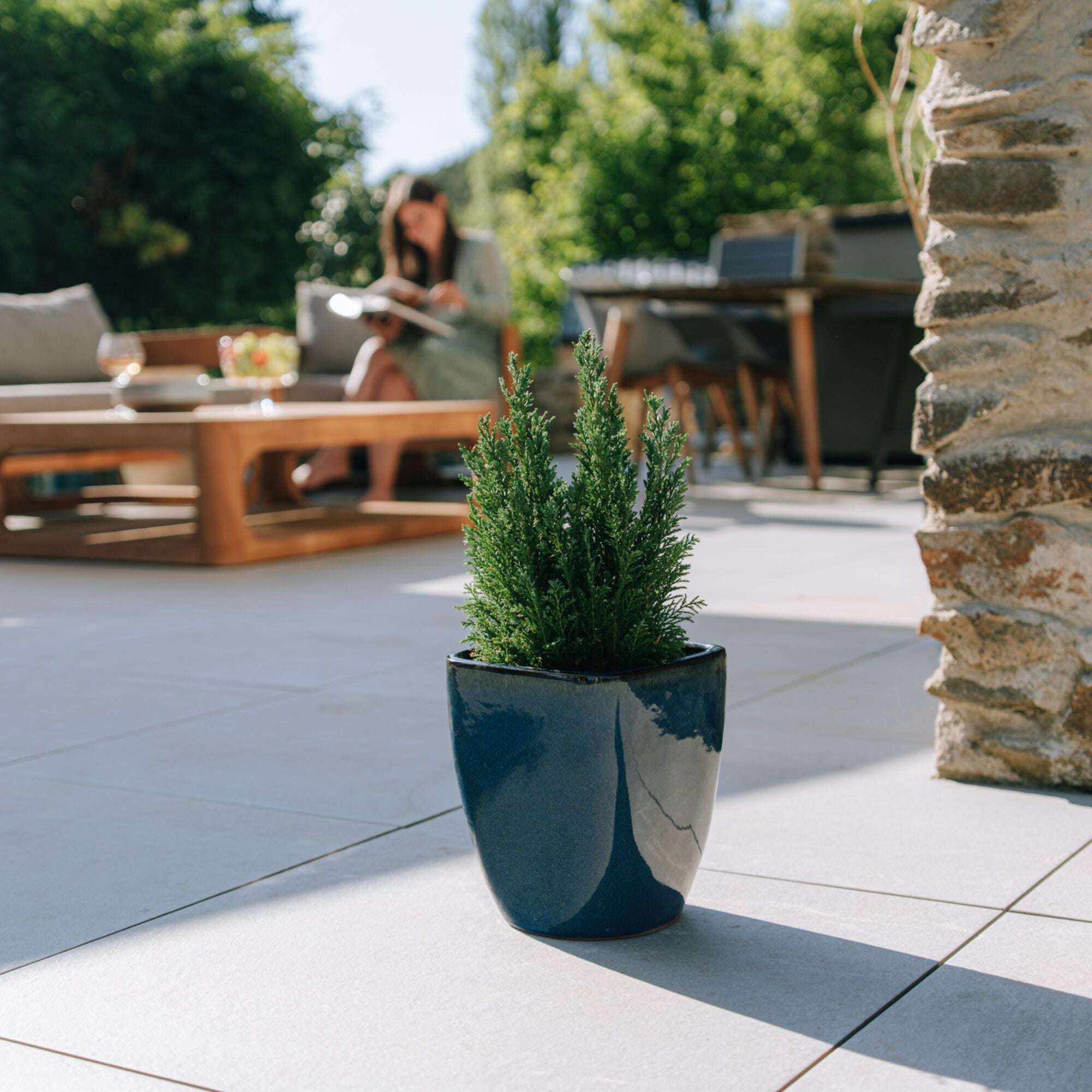 VAUBAN 18x21cm bleu outremer Provencelia