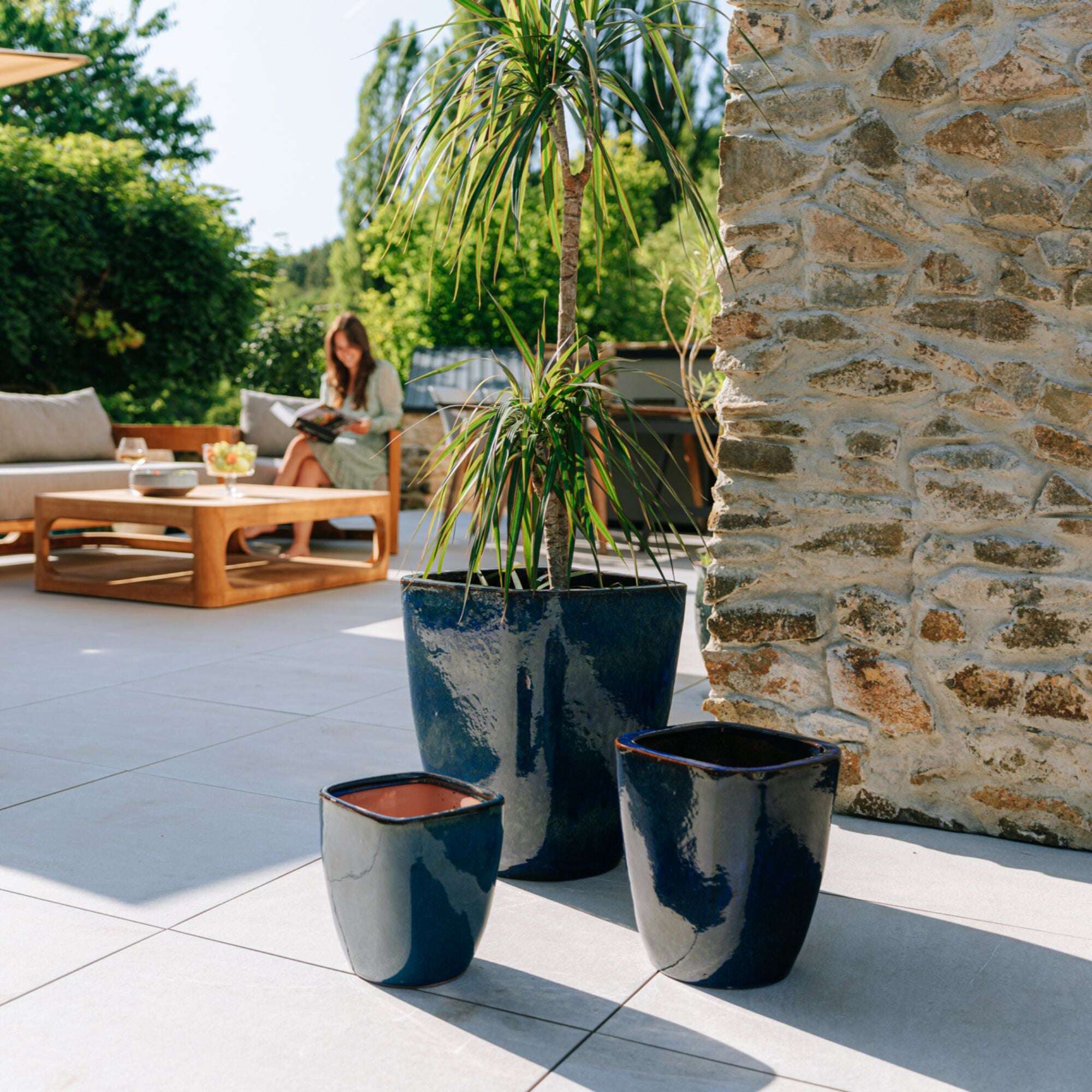 VAUBAN 34x43cm bleu outremer Provencelia