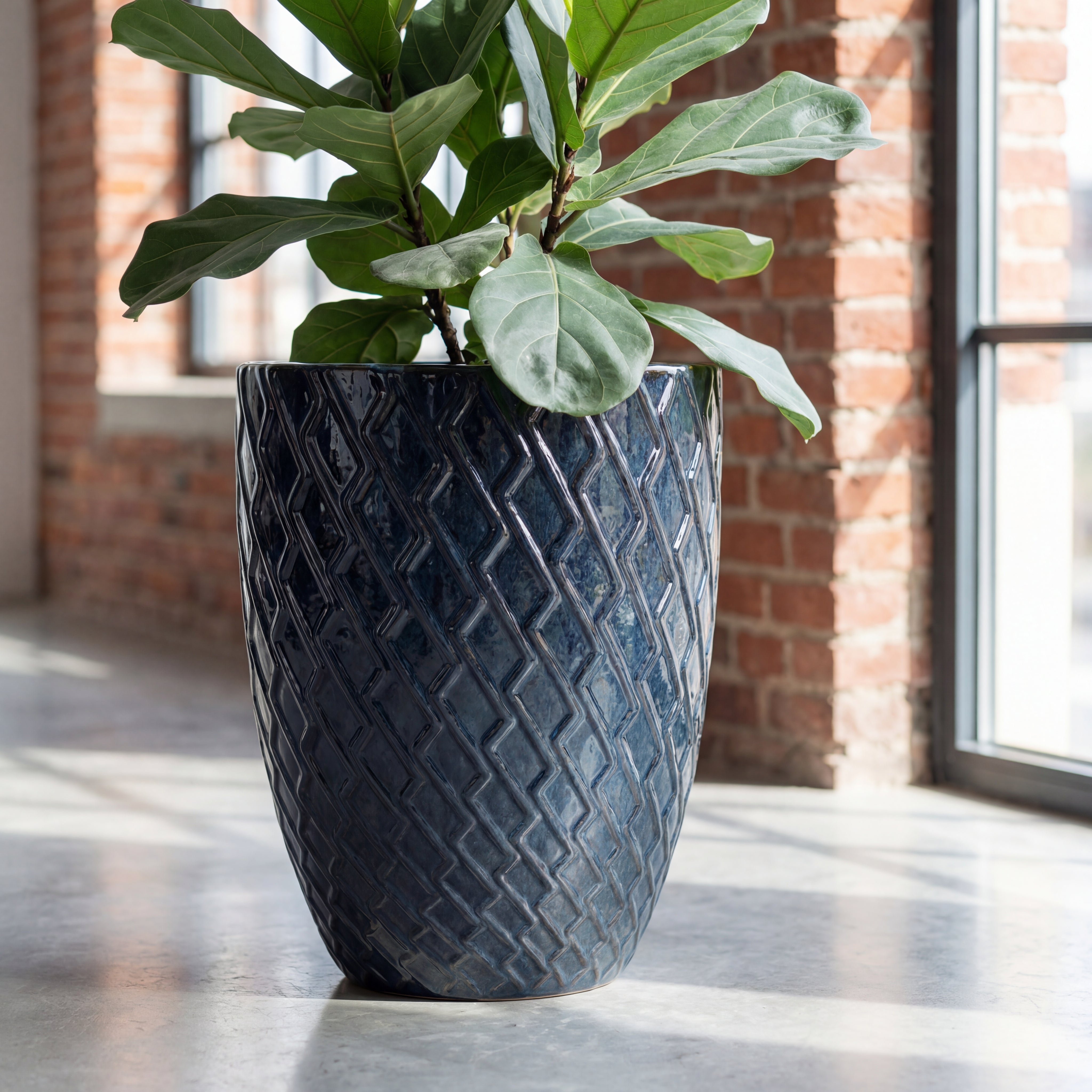 spicygem stats鉢 Outdoor flower planter ZEUS 30x44 cm Sapphire
